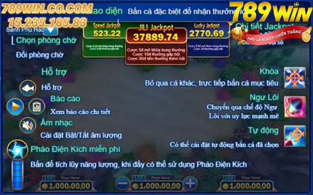 Giao Diện Jackpot Đánh Cá JILI